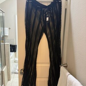 Fashion Nova Black Crochet Pants